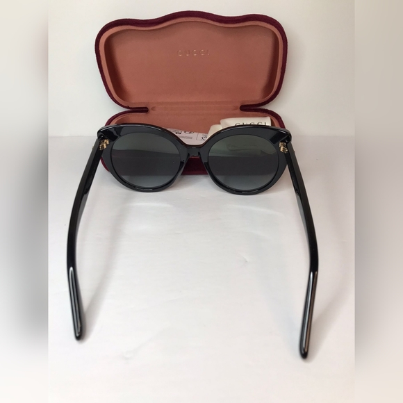 New - 💯 Original Gucci GG0325S W 001 Cat Eye Sunglasses - Picture 9 of 12